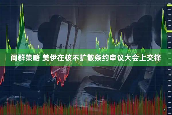 间群策略 美伊在核不扩散条约审议大会上交锋